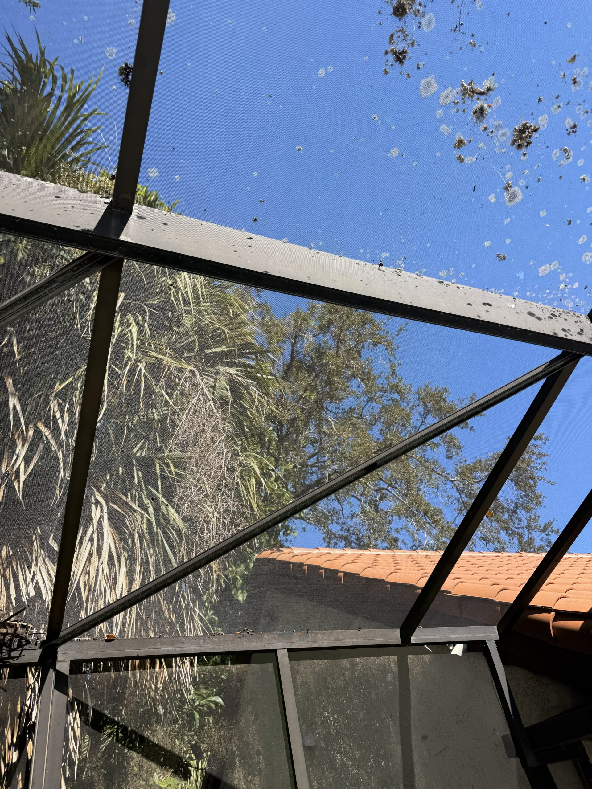 patio screen enclosure fix